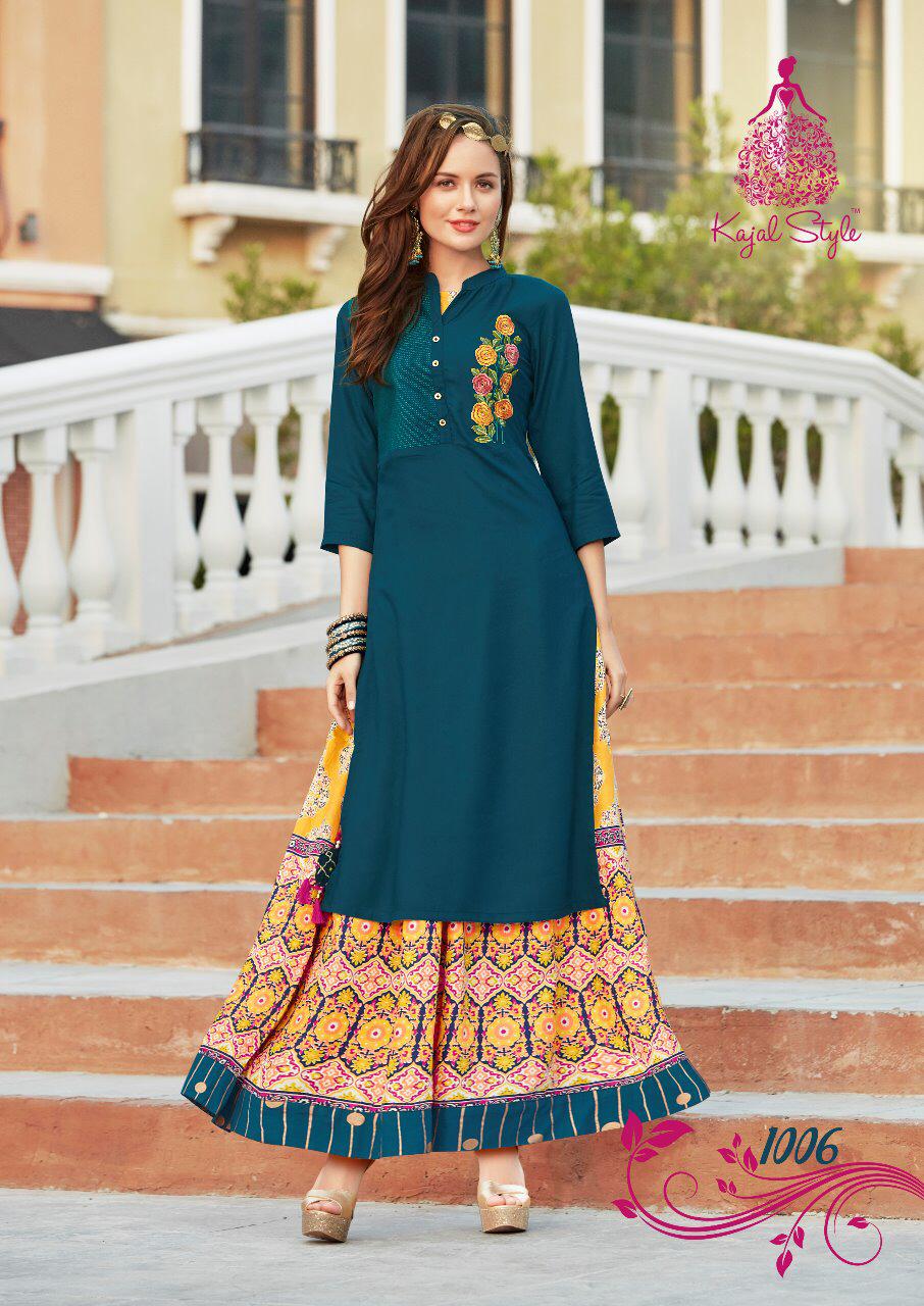 Fashion Vogue Vol-1 Kajal Style Cora Print Kurti Set Fashion Vogue Vol-1 Kajal Style Cora Print Kurti Set